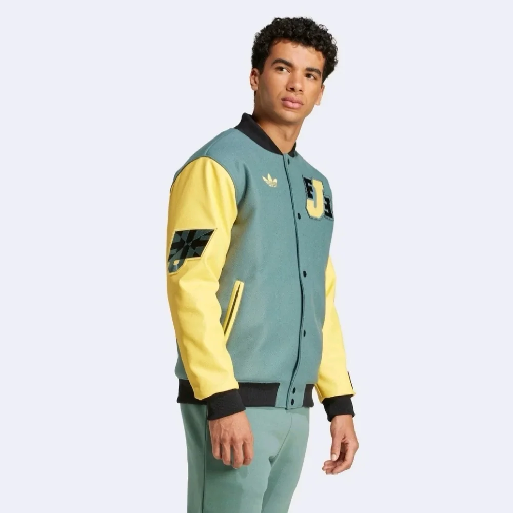 Jamaica Football Federation Men Large Adidas Originals VRCT TECEME Jacket JE5329